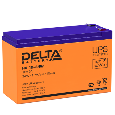 Аккумуляторная батарея Delta HR 12-34W