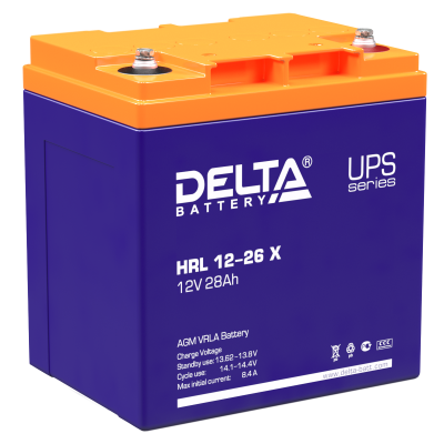 Аккумуляторная батарея Delta HRL 12-26 X