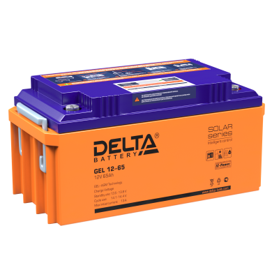 Аккумуляторная батарея Delta GEL 12-65