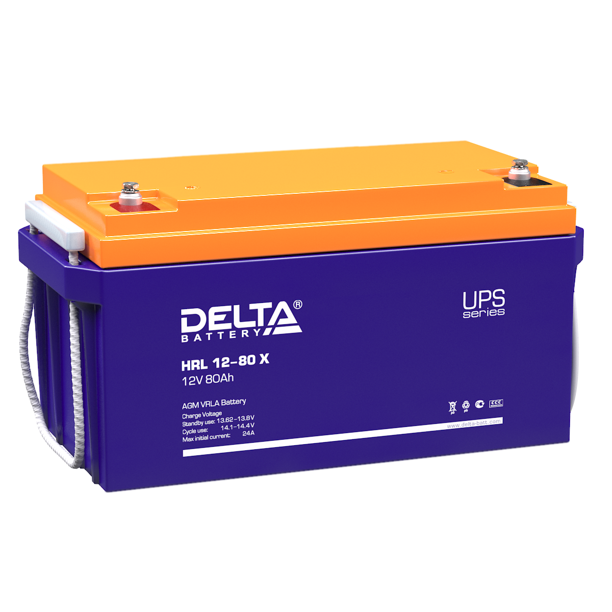 Аккумуляторная батарея Delta HRL 12-80 X