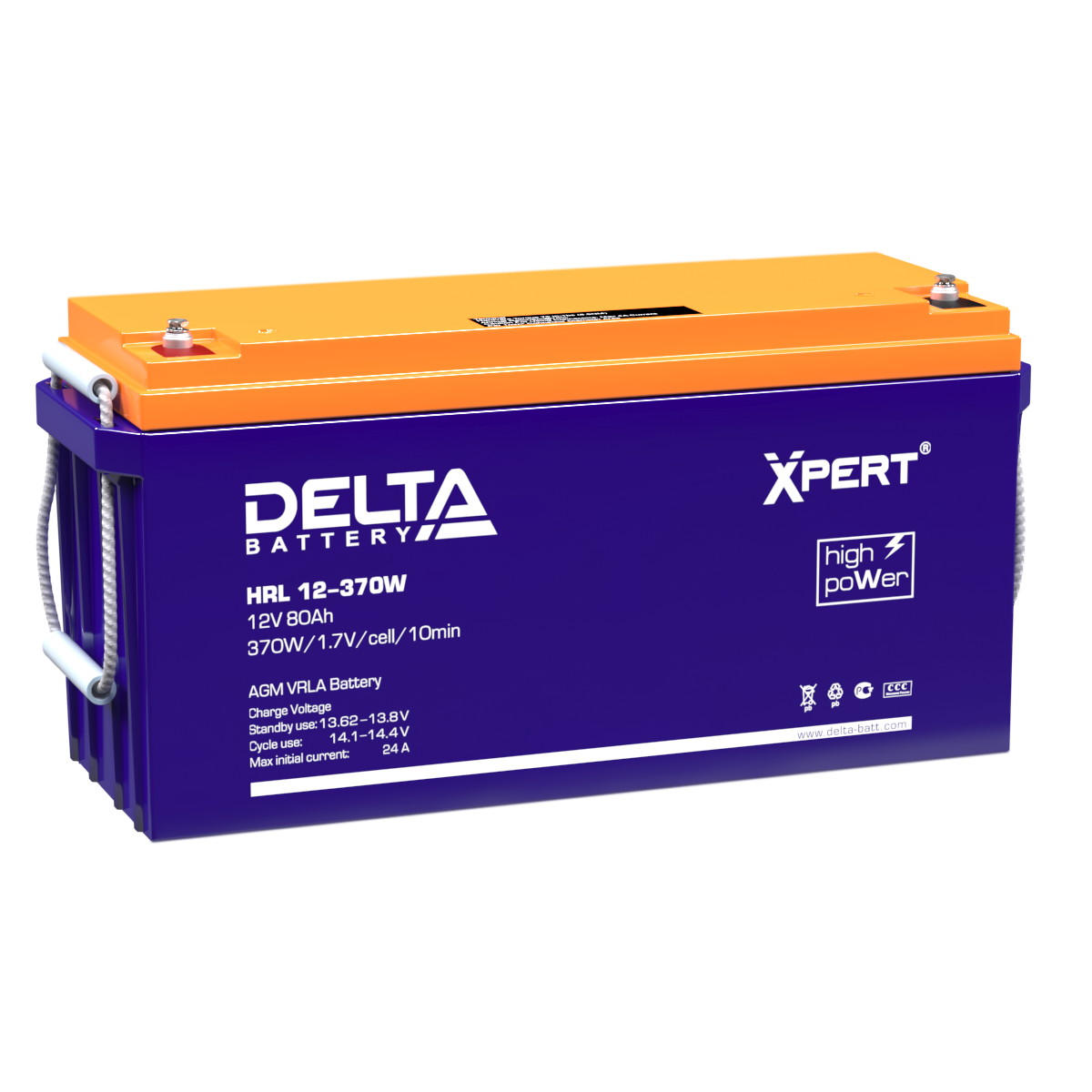 Аккумуляторная батарея Delta HRL12-370W (80Ah)