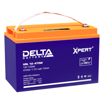 Аккумуляторная батарея Delta HRL12-470W (100Ah)